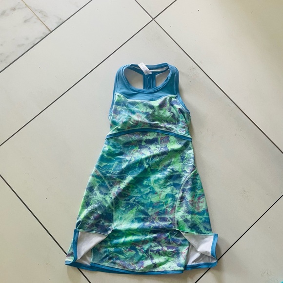 Ivivva Blue and Green Kids Dress - Picture 2 of 2